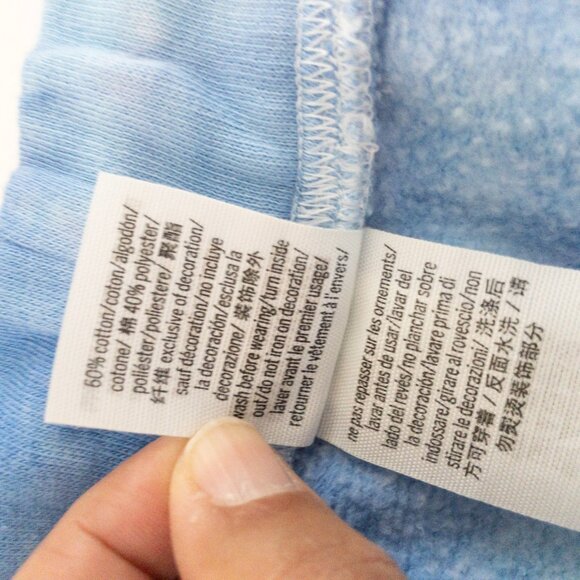 Tie-Dye Blue Shorts With Drawstring Waist & Pockets By Pink Victorias Secret - S - Picture 3 of 6